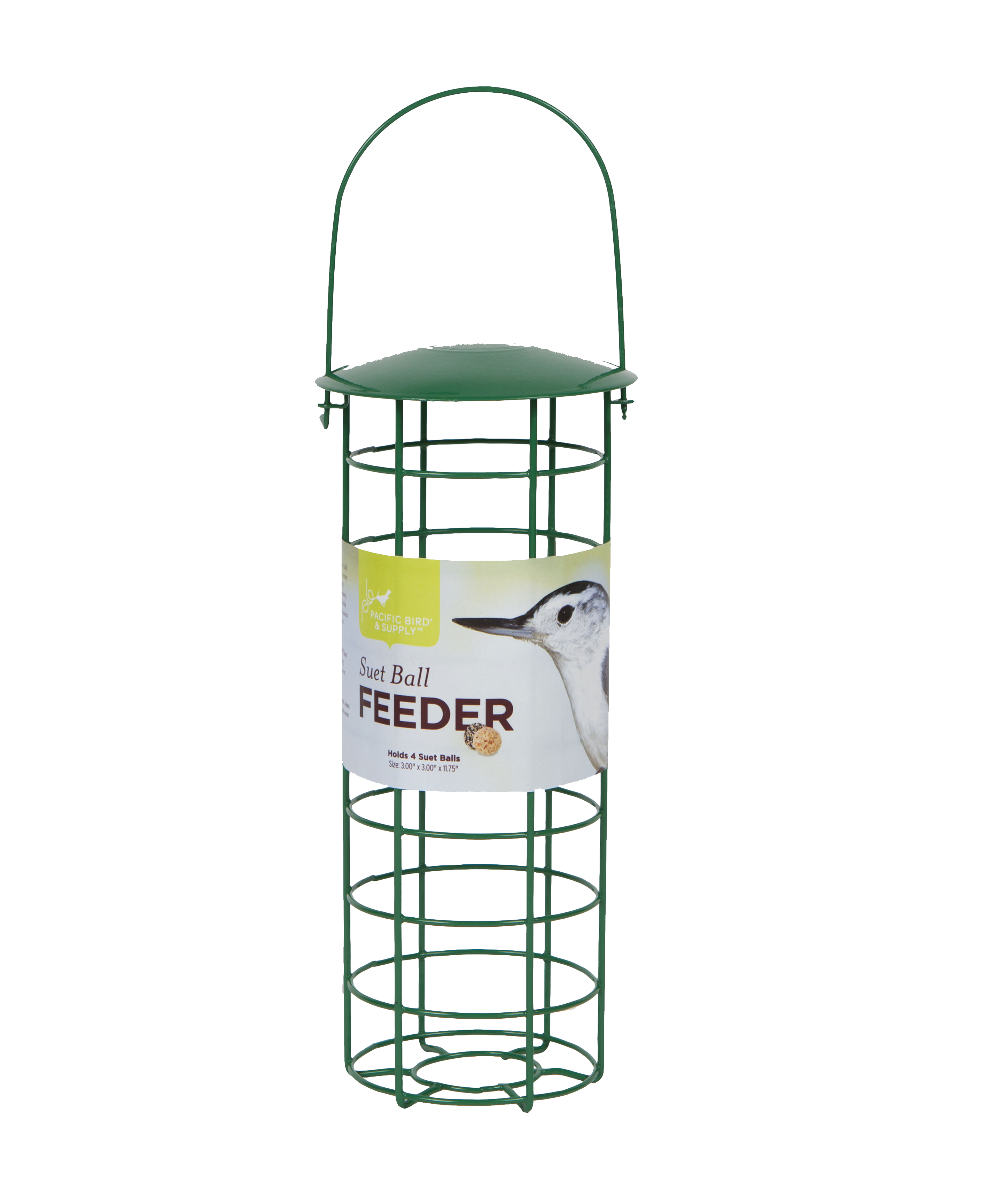 Suet Ball Tube Feeder Green Pb 0106 7 95 Pacific Bird