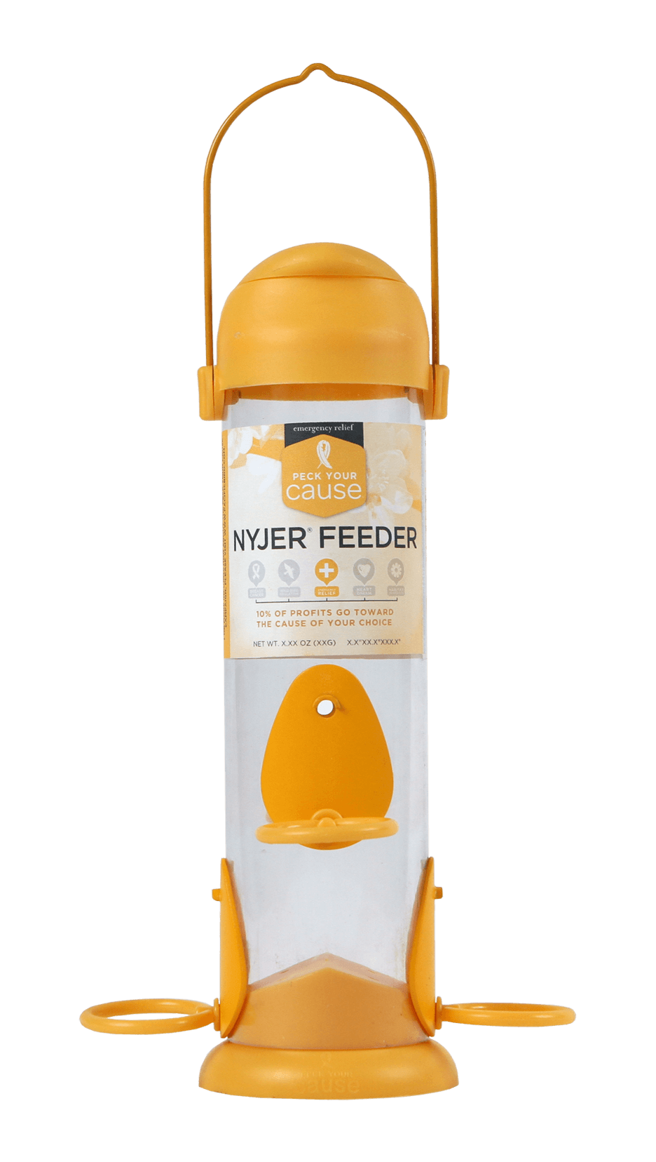 Peck Your Cause® Nyjer® Feeder - Click Image to Close